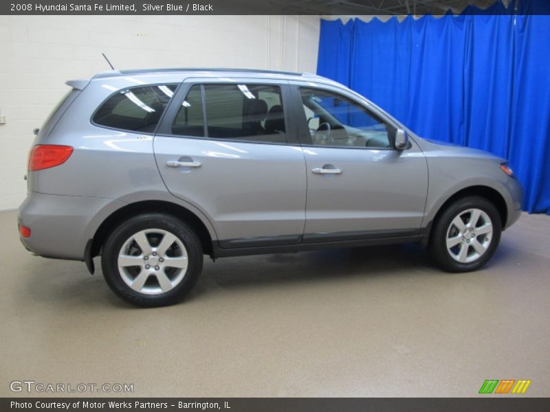 Silver Blue / Black 2008 Hyundai Santa Fe Limited