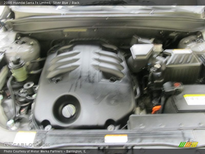 Silver Blue / Black 2008 Hyundai Santa Fe Limited