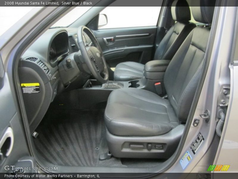 Silver Blue / Black 2008 Hyundai Santa Fe Limited