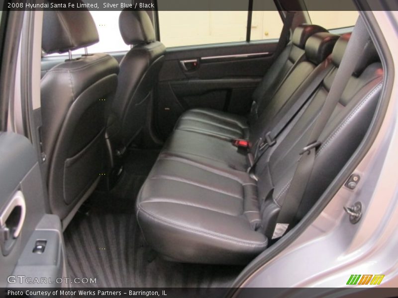 Silver Blue / Black 2008 Hyundai Santa Fe Limited