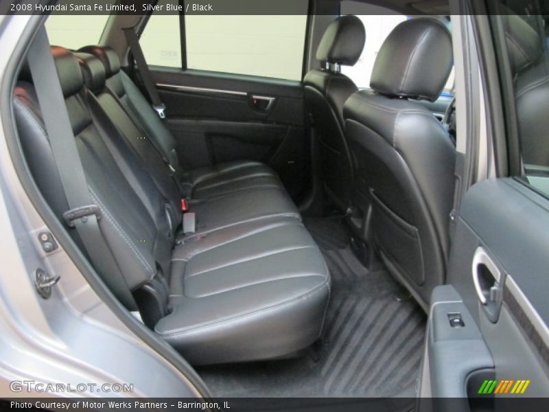 Silver Blue / Black 2008 Hyundai Santa Fe Limited