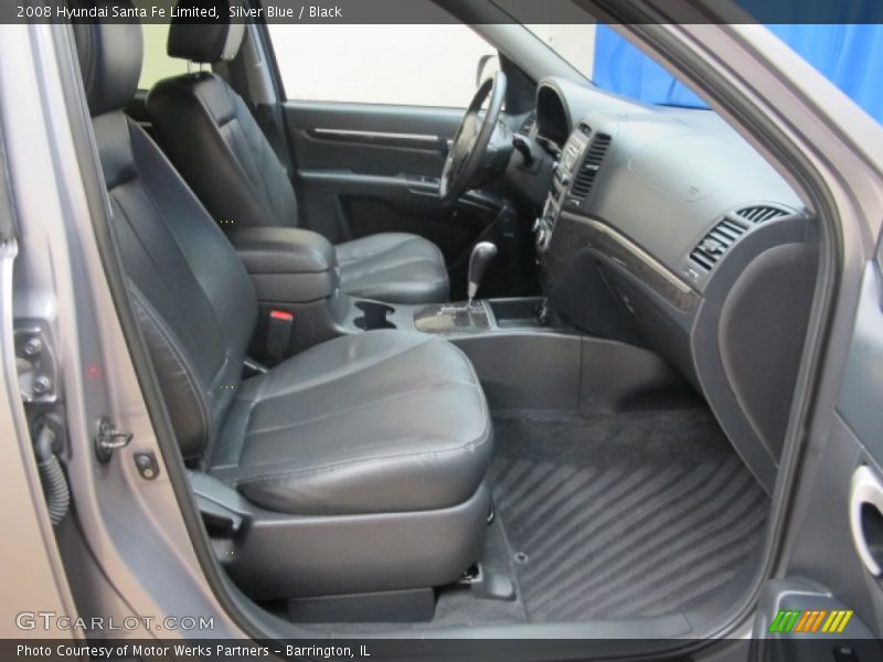 Silver Blue / Black 2008 Hyundai Santa Fe Limited