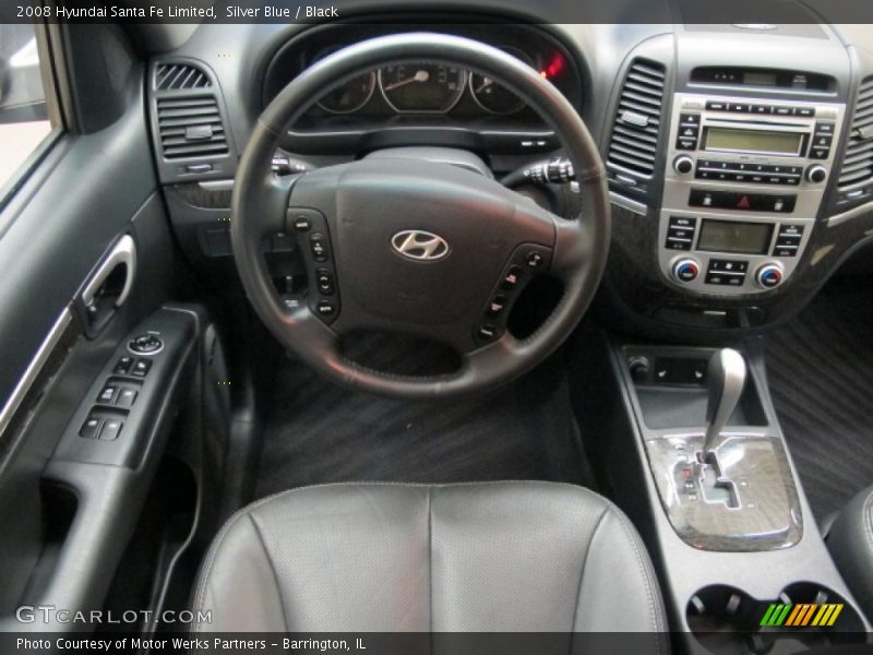 Silver Blue / Black 2008 Hyundai Santa Fe Limited