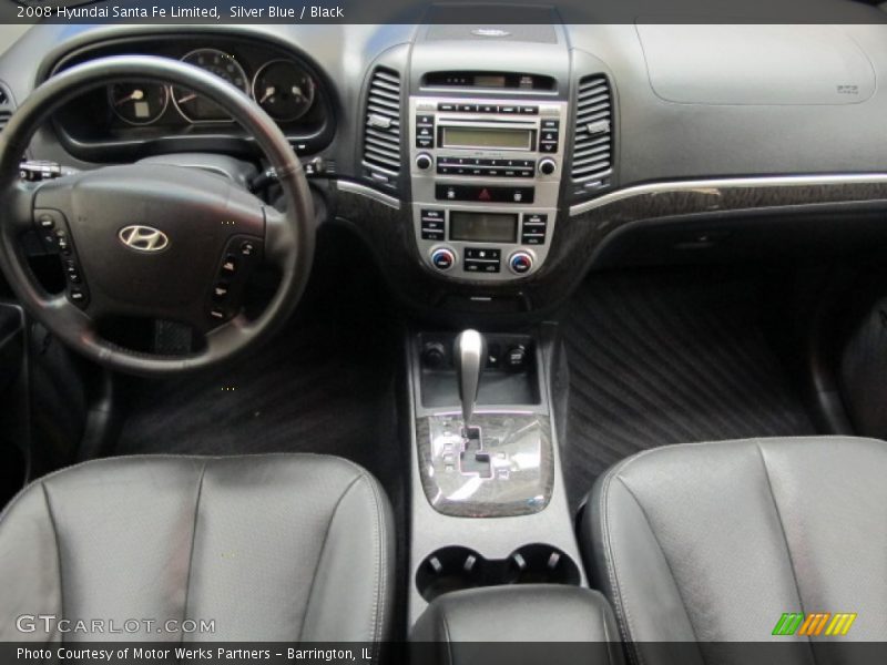 Silver Blue / Black 2008 Hyundai Santa Fe Limited