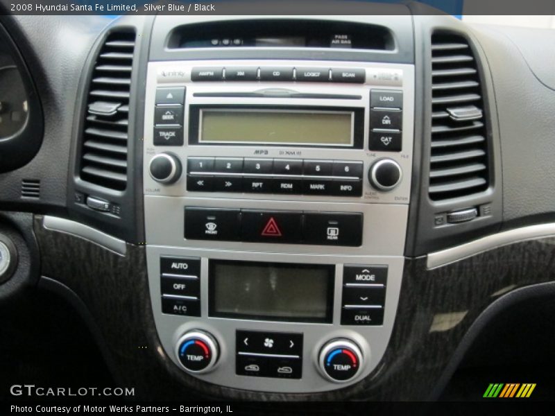 Silver Blue / Black 2008 Hyundai Santa Fe Limited