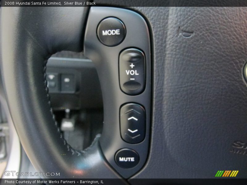 Silver Blue / Black 2008 Hyundai Santa Fe Limited