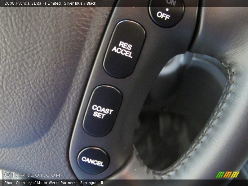 Silver Blue / Black 2008 Hyundai Santa Fe Limited