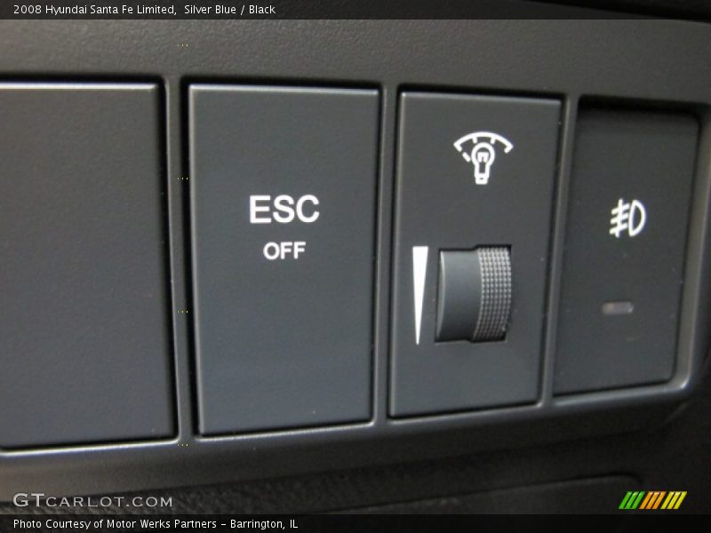 Silver Blue / Black 2008 Hyundai Santa Fe Limited