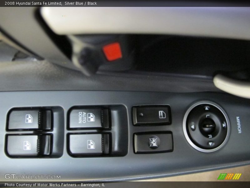 Silver Blue / Black 2008 Hyundai Santa Fe Limited