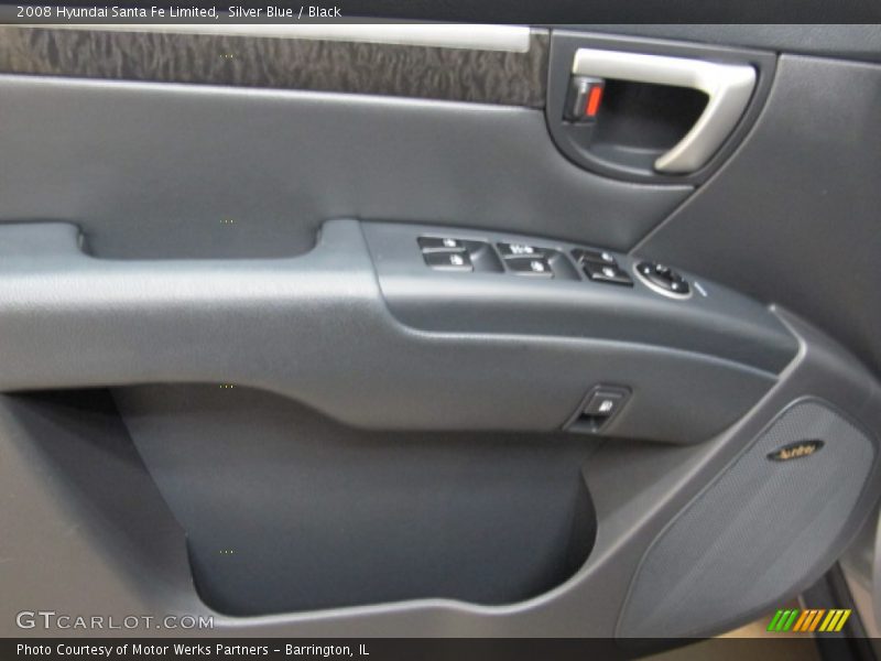 Silver Blue / Black 2008 Hyundai Santa Fe Limited