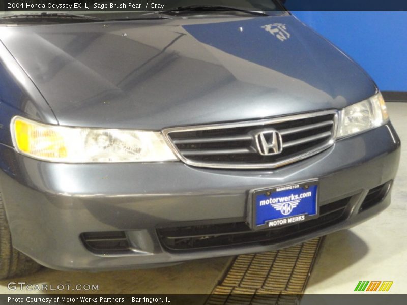 Sage Brush Pearl / Gray 2004 Honda Odyssey EX-L