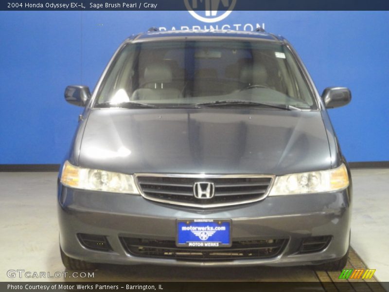 Sage Brush Pearl / Gray 2004 Honda Odyssey EX-L