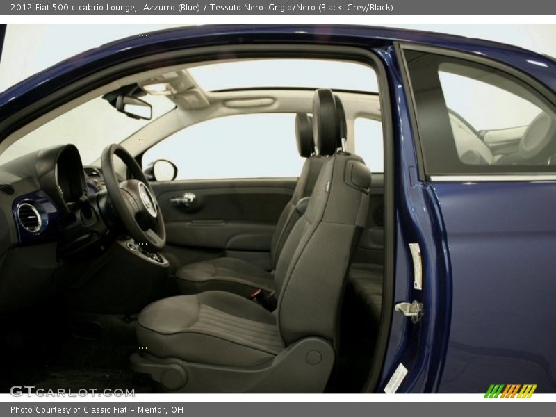  2012 500 c cabrio Lounge Tessuto Nero-Grigio/Nero (Black-Grey/Black) Interior