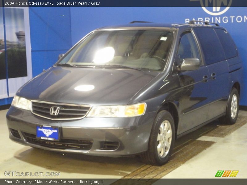 Sage Brush Pearl / Gray 2004 Honda Odyssey EX-L