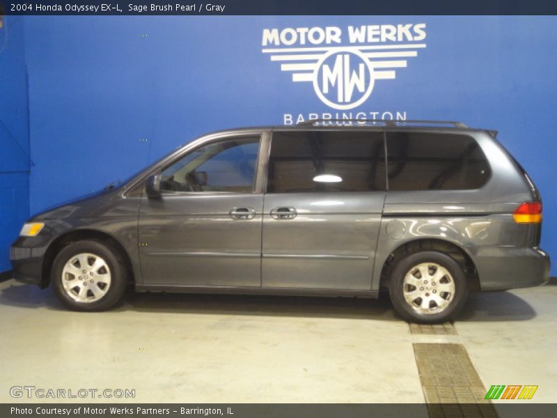 Sage Brush Pearl / Gray 2004 Honda Odyssey EX-L