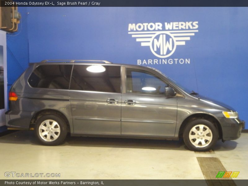 Sage Brush Pearl / Gray 2004 Honda Odyssey EX-L