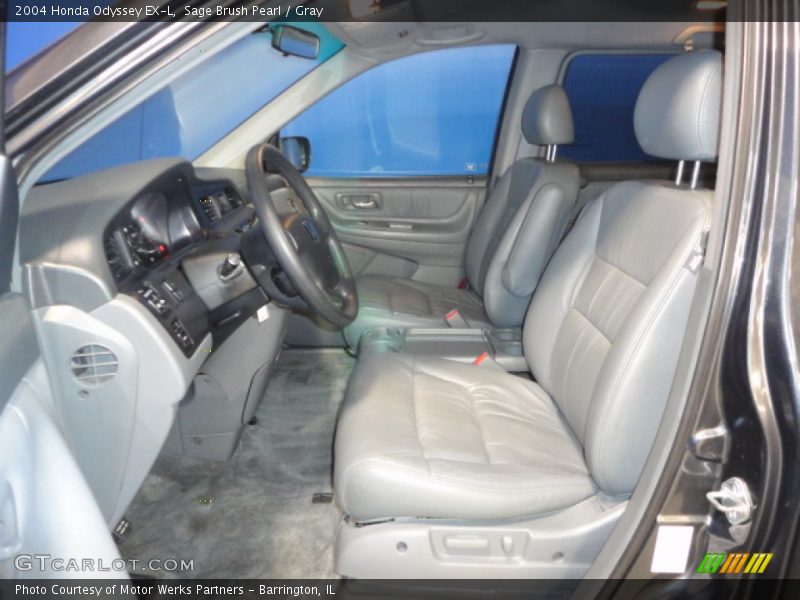 Sage Brush Pearl / Gray 2004 Honda Odyssey EX-L