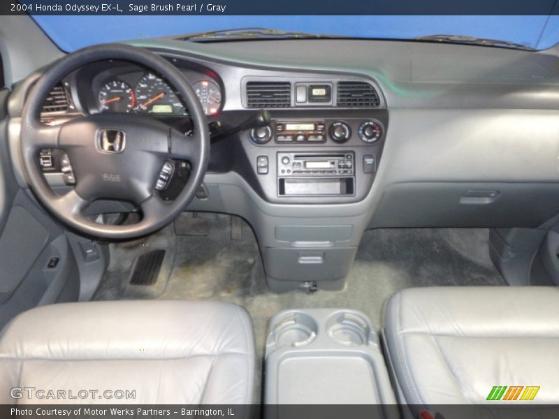 Sage Brush Pearl / Gray 2004 Honda Odyssey EX-L