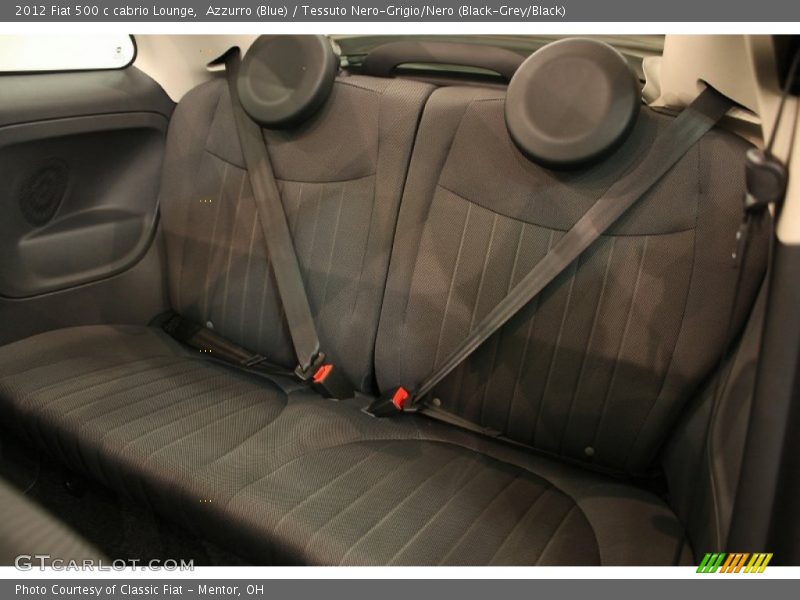  2012 500 c cabrio Lounge Tessuto Nero-Grigio/Nero (Black-Grey/Black) Interior