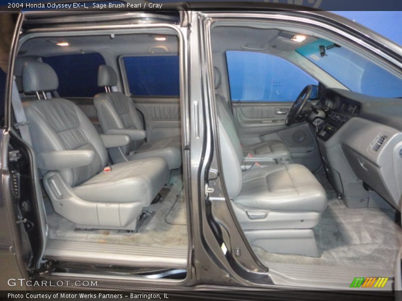 Sage Brush Pearl / Gray 2004 Honda Odyssey EX-L