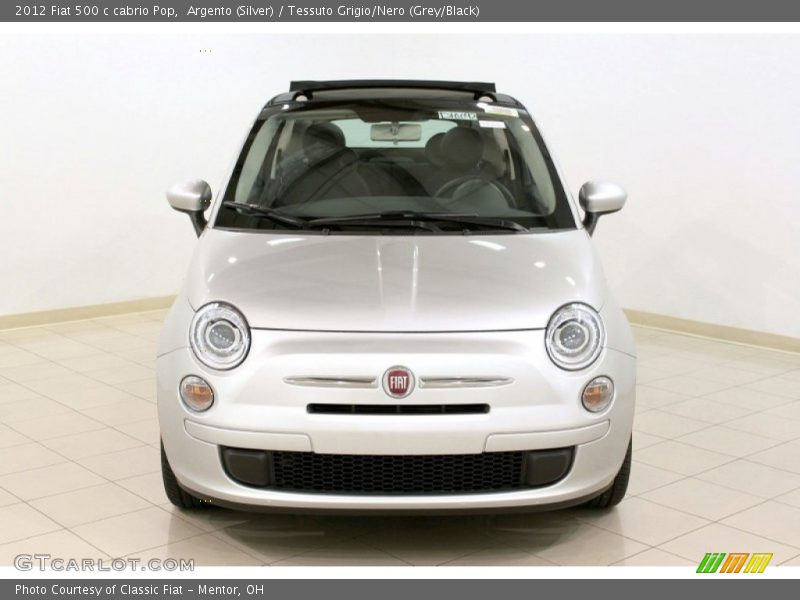  2012 500 c cabrio Pop Argento (Silver)