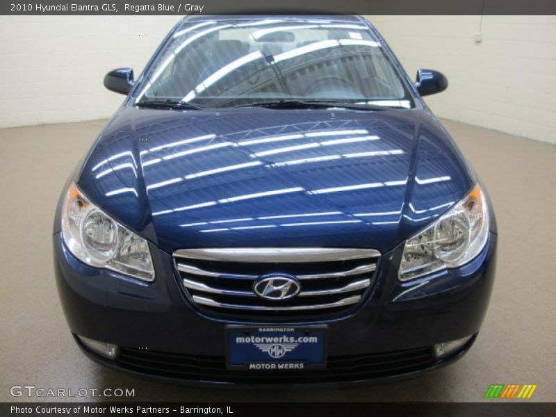 Regatta Blue / Gray 2010 Hyundai Elantra GLS