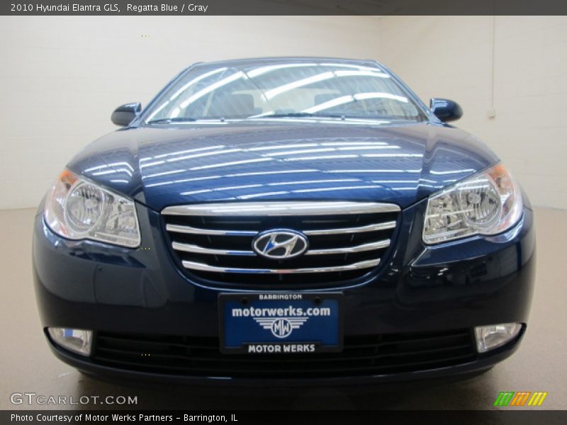 Regatta Blue / Gray 2010 Hyundai Elantra GLS