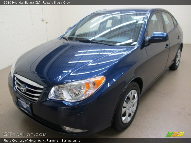 Regatta Blue / Gray 2010 Hyundai Elantra GLS