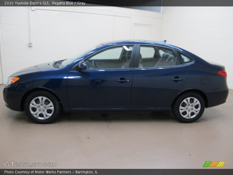 Regatta Blue / Gray 2010 Hyundai Elantra GLS