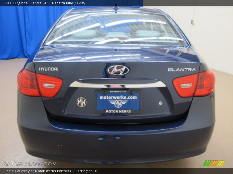 Regatta Blue / Gray 2010 Hyundai Elantra GLS