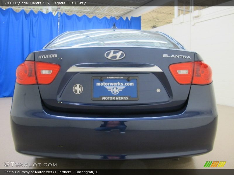 Regatta Blue / Gray 2010 Hyundai Elantra GLS