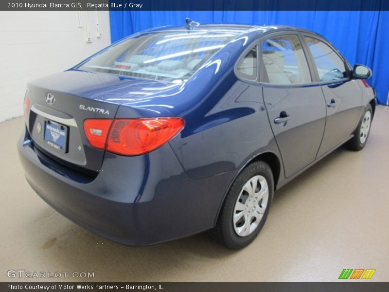 Regatta Blue / Gray 2010 Hyundai Elantra GLS