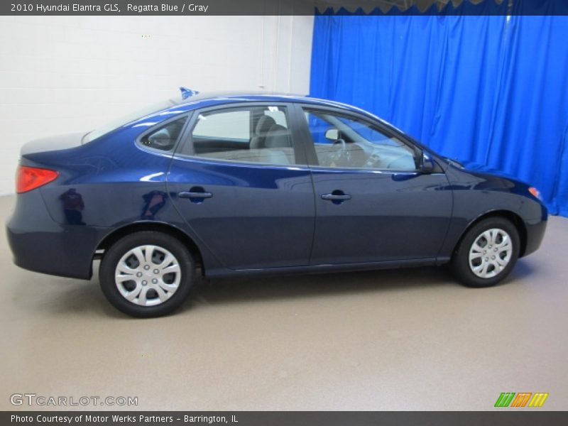 Regatta Blue / Gray 2010 Hyundai Elantra GLS