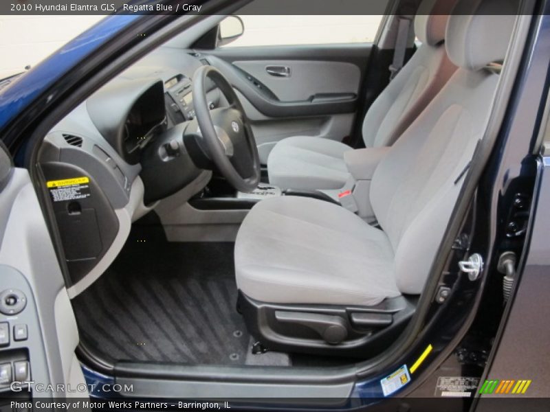 Regatta Blue / Gray 2010 Hyundai Elantra GLS