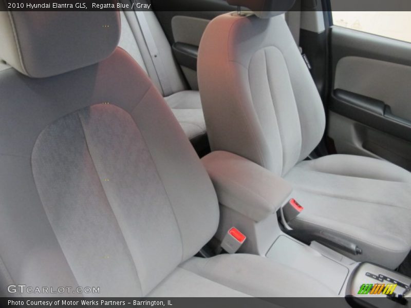 Regatta Blue / Gray 2010 Hyundai Elantra GLS