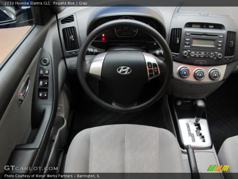 Regatta Blue / Gray 2010 Hyundai Elantra GLS