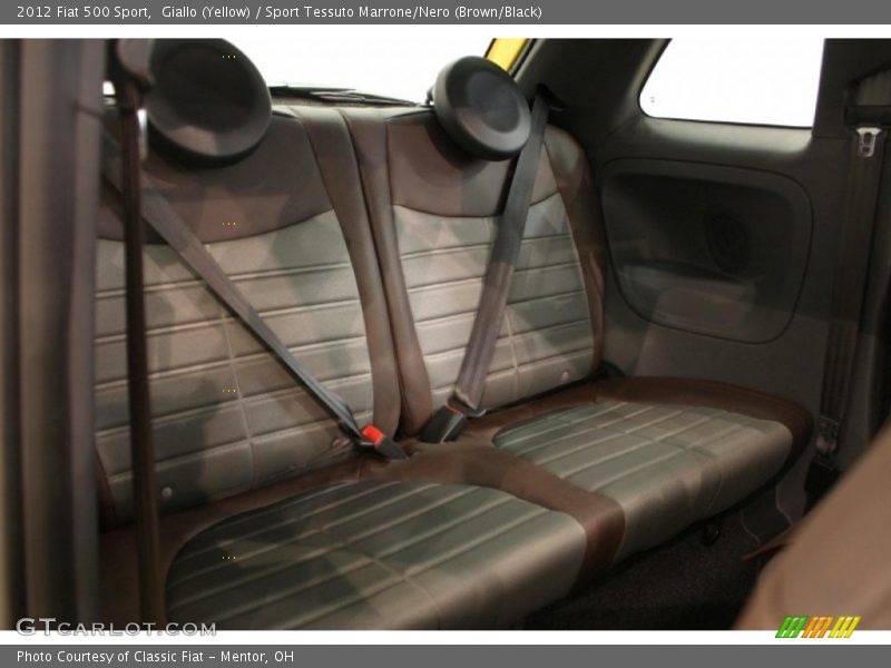 Giallo (Yellow) / Sport Tessuto Marrone/Nero (Brown/Black) 2012 Fiat 500 Sport