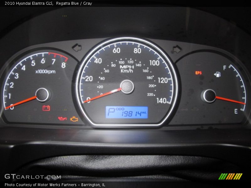 Regatta Blue / Gray 2010 Hyundai Elantra GLS