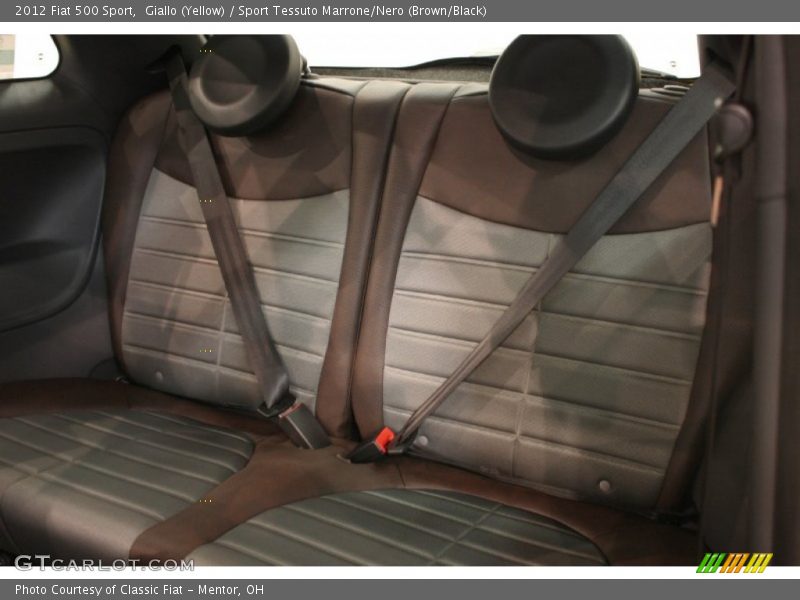 Giallo (Yellow) / Sport Tessuto Marrone/Nero (Brown/Black) 2012 Fiat 500 Sport
