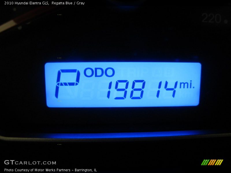 Regatta Blue / Gray 2010 Hyundai Elantra GLS