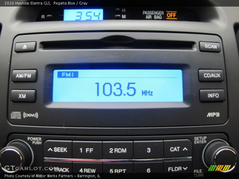 Regatta Blue / Gray 2010 Hyundai Elantra GLS