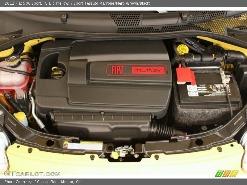 Giallo (Yellow) / Sport Tessuto Marrone/Nero (Brown/Black) 2012 Fiat 500 Sport