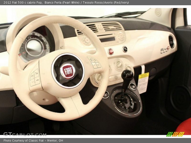 Dashboard of 2012 500 c cabrio Pop