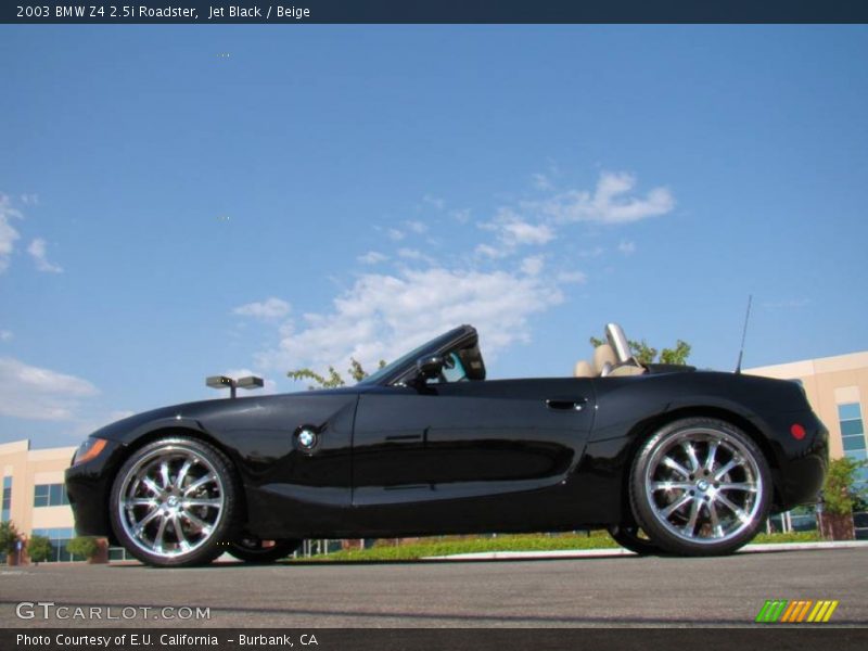 Jet Black / Beige 2003 BMW Z4 2.5i Roadster