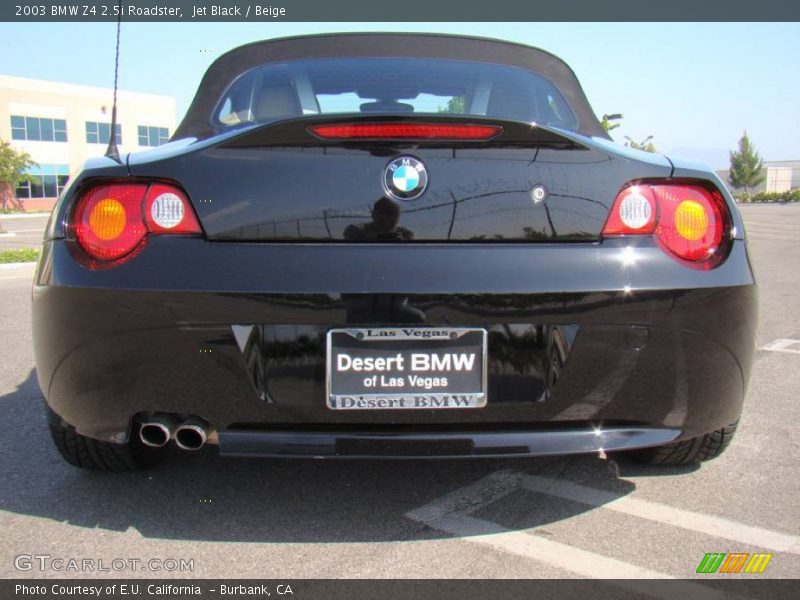 Jet Black / Beige 2003 BMW Z4 2.5i Roadster