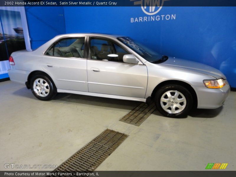 Satin Silver Metallic / Quartz Gray 2002 Honda Accord EX Sedan