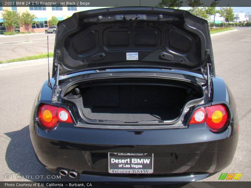 Jet Black / Beige 2003 BMW Z4 2.5i Roadster