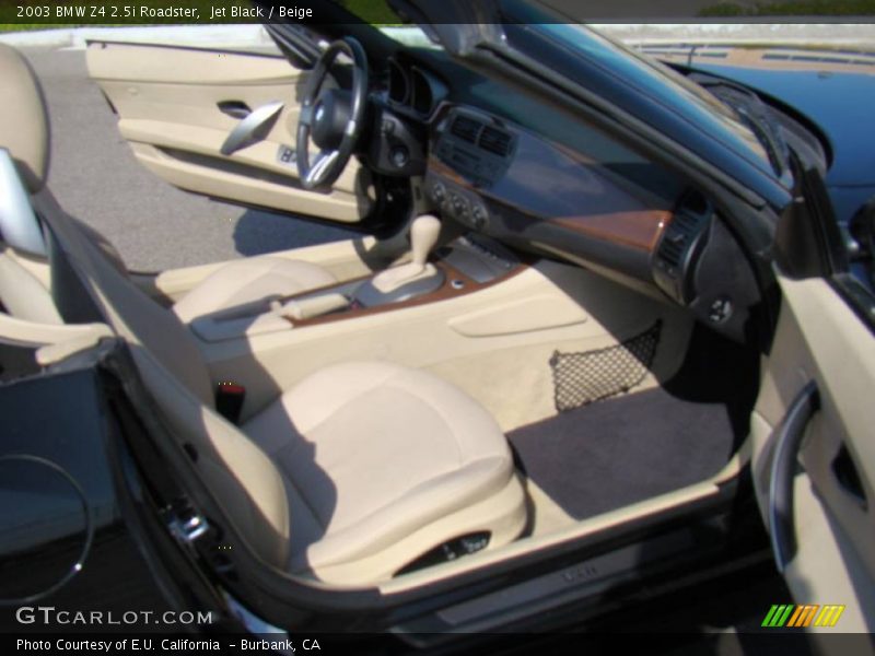 Jet Black / Beige 2003 BMW Z4 2.5i Roadster