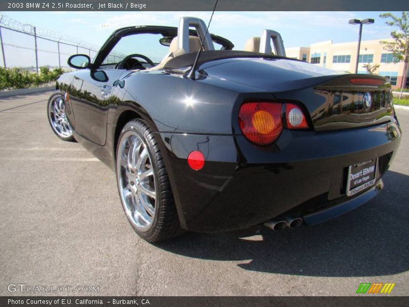 Jet Black / Beige 2003 BMW Z4 2.5i Roadster