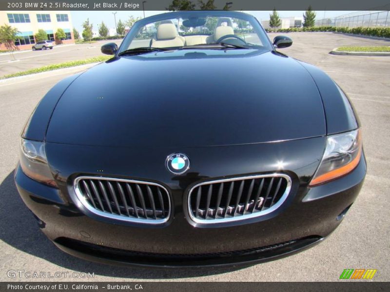 Jet Black / Beige 2003 BMW Z4 2.5i Roadster
